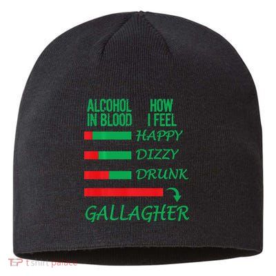 Irish Gallagher & Alcohol St Patrick Day Apparel Design Gift Sustainable Beanie
