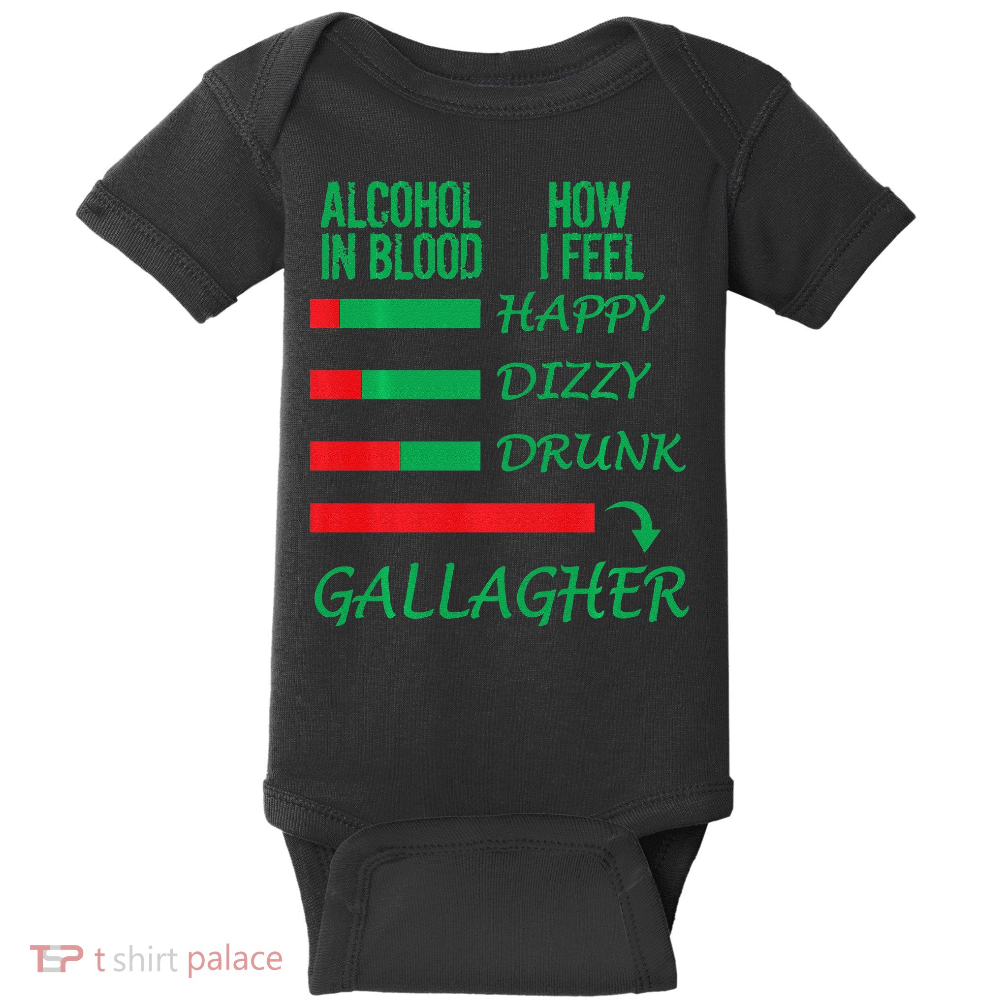 Irish Gallagher & Alcohol St Patrick Day Apparel Design Gift Baby Bodysuit