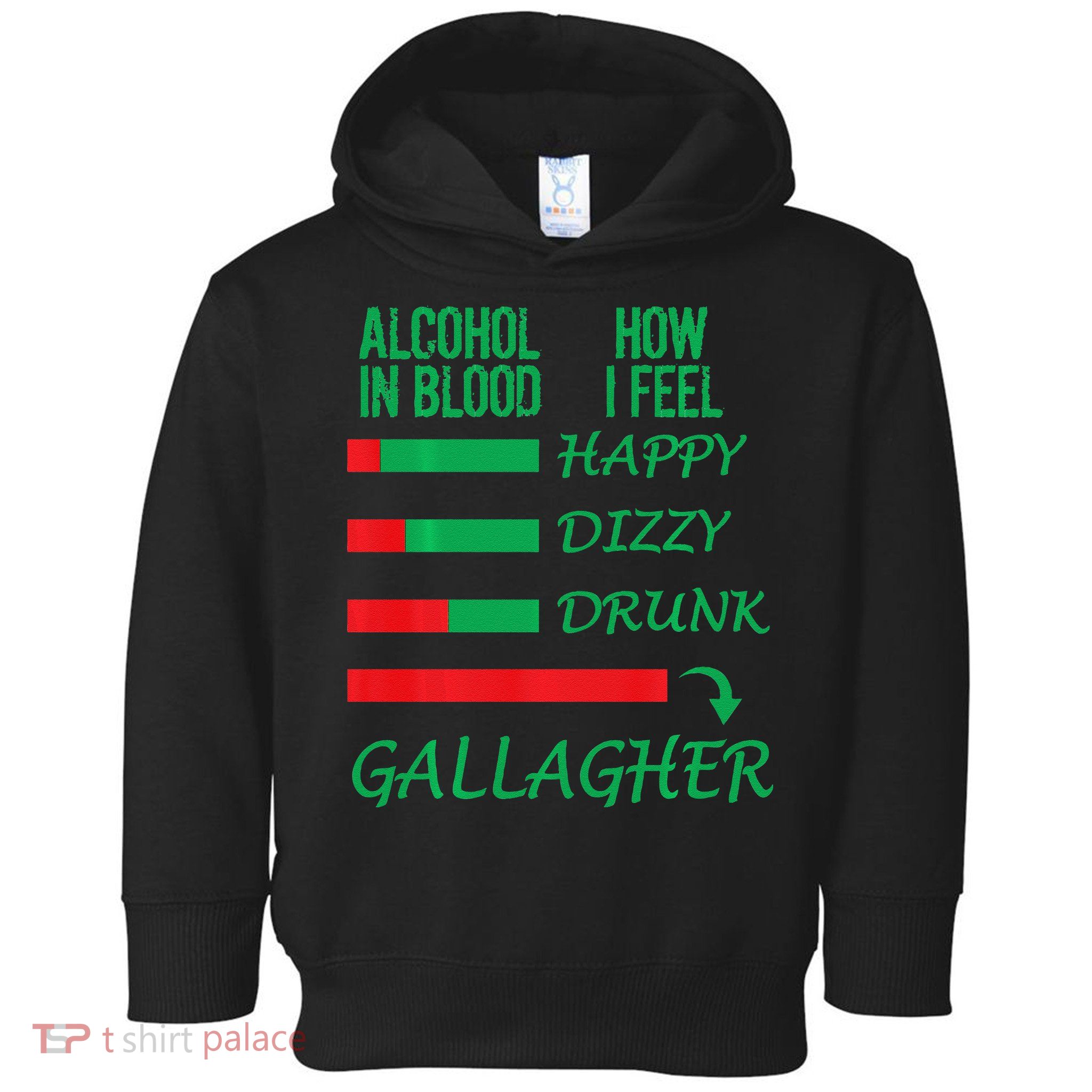 Irish Gallagher & Alcohol St Patrick Day Apparel Design Gift Toddler Hoodie