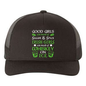 Irish Girls Are Whiskey On Ice St. Patrick's Day Funny Gift Yupoong Adult 5-Panel Trucker Hat