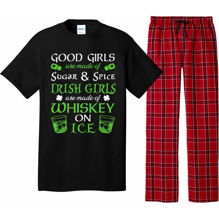 Irish Girls Are Whiskey On Ice St. Patrick's Day Funny Gift Pajama Set