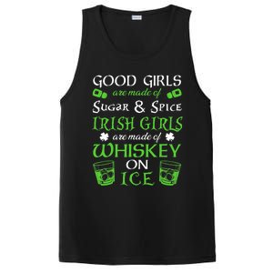 Irish Girls Are Whiskey On Ice St. Patrick's Day Funny Gift PosiCharge Competitor Tank