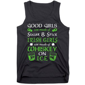 Irish Girls Are Whiskey On Ice St. Patrick's Day Funny Gift Tank Top