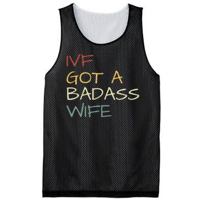 Ivf Got A Badass Wife Ivf Dad Transfer Day Ivf Daddy Infertility Mesh Reversible Basketball Jersey Tank