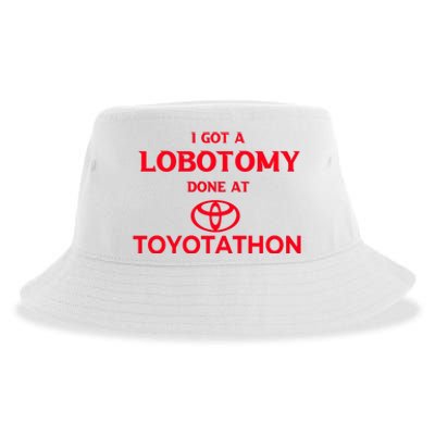 I Got A Lobotomy Done At Toyotathon Sustainable Bucket Hat