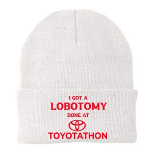 I Got A Lobotomy Done At Toyotathon Knit Cap Winter Beanie