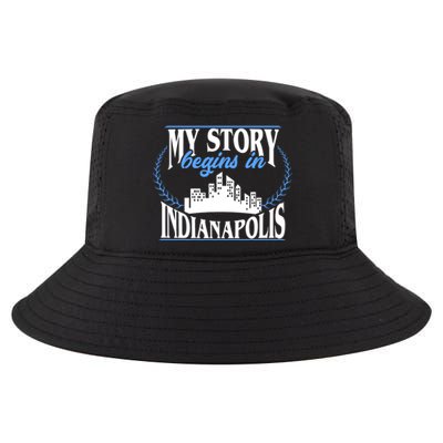 Indianapolis Gift Born In Indianapolis Cute Gift Cool Comfort Performance Bucket Hat