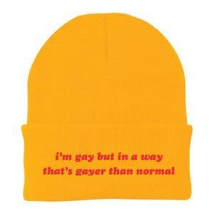 IM Gay But In A Way ThatS Gayer Than Normal Knit Cap Winter Beanie