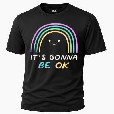 It's Gonna Be Ok Rainbow Smiley Face Positive Quote Performance Shirt