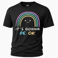 It's Gonna Be Ok Rainbow Smiley Face Positive Quote Cooling Performance Crew T-Shirt