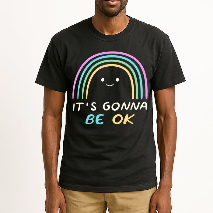 It's Gonna Be Ok Rainbow Smiley Face Positive Quote Tall T-Shirt