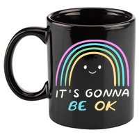 It's Gonna Be Ok Rainbow Smiley Face Positive Quote 11oz C Handle Ceramic Mug