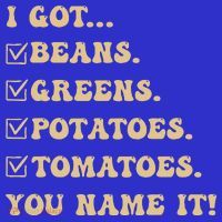 I Got Beans Greens Potatoes Tomatoes You Name It Funny Gag  Pom Pom 12in Knit Beanie