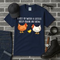 I Get By With A Little Help From My Hens Chicken Lovers Tall T-Shirt