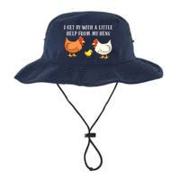 I Get By With A Little Help From My Hens Chicken Lovers Bucket Hat