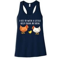 I Get By With A Little Help From My Hens Chicken Lovers Womens Tank Top