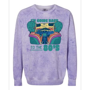 I'm Going Back To The 80s Retro Colorblast Crewneck Sweatshirt