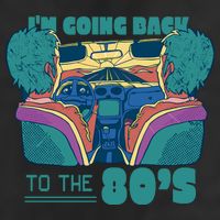 I'm Going Back To The 80s Retro 7 Panel Mesh Trucker Snapback Hat
