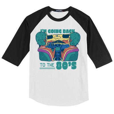 I'm Going Back To The 80s Retro Kids Colorblock Raglan Jersey