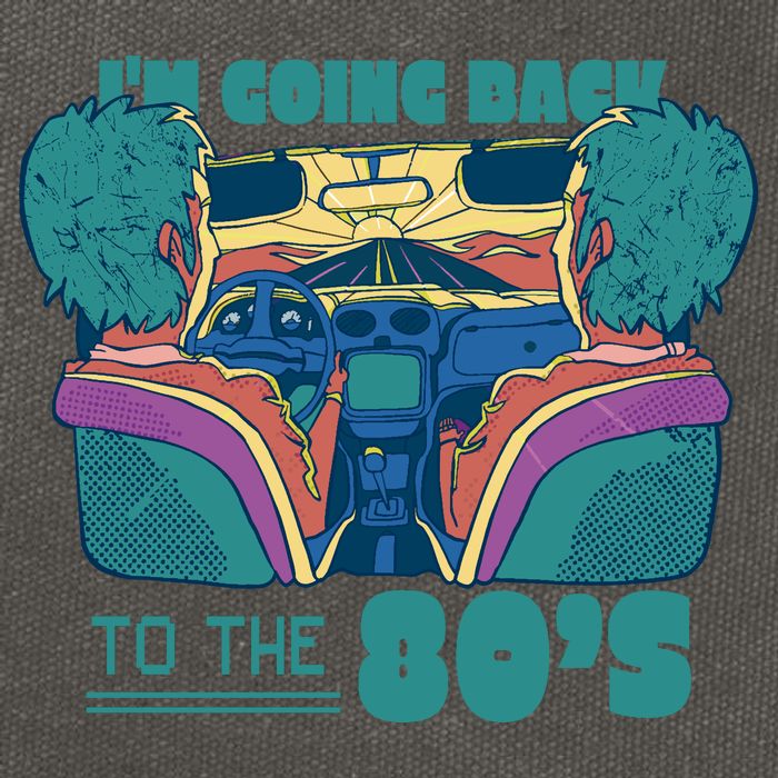 I'm Going Back To The 80s Retro Cotton Canvas Backpack