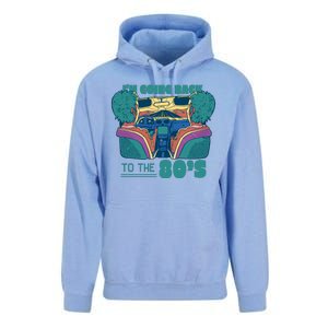 I'm Going Back To The 80s Retro Unisex Surf Hoodie