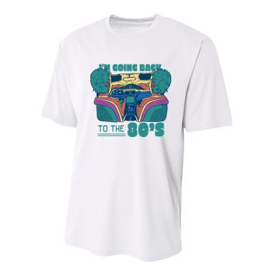 I'm Going Back To The 80s Retro Youth Performance Sprint T-Shirt
