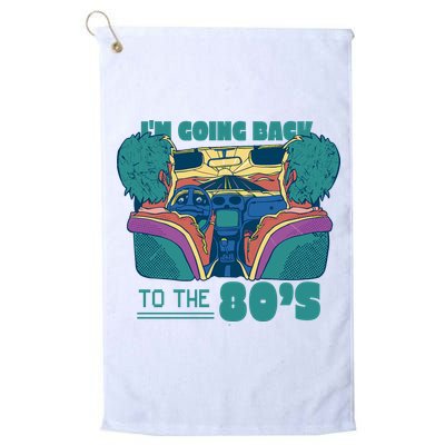 I'm Going Back To The 80s Retro Golf Towel