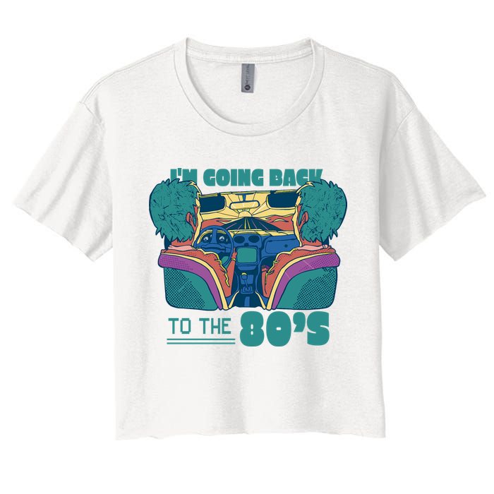 I'm Going Back To The 80s Retro Crop Top