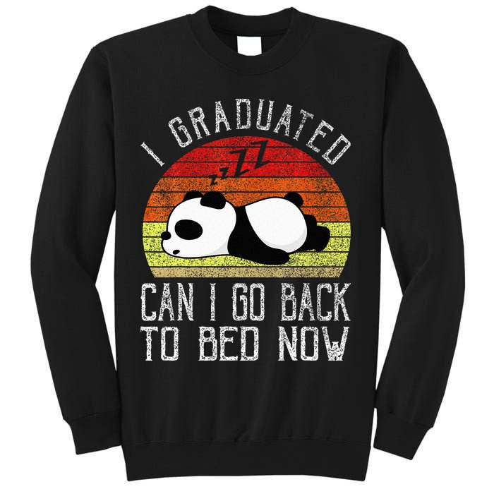 I Graduated Can I Go Back To Bed Now Cute Panda Sleeping Sweatshirt