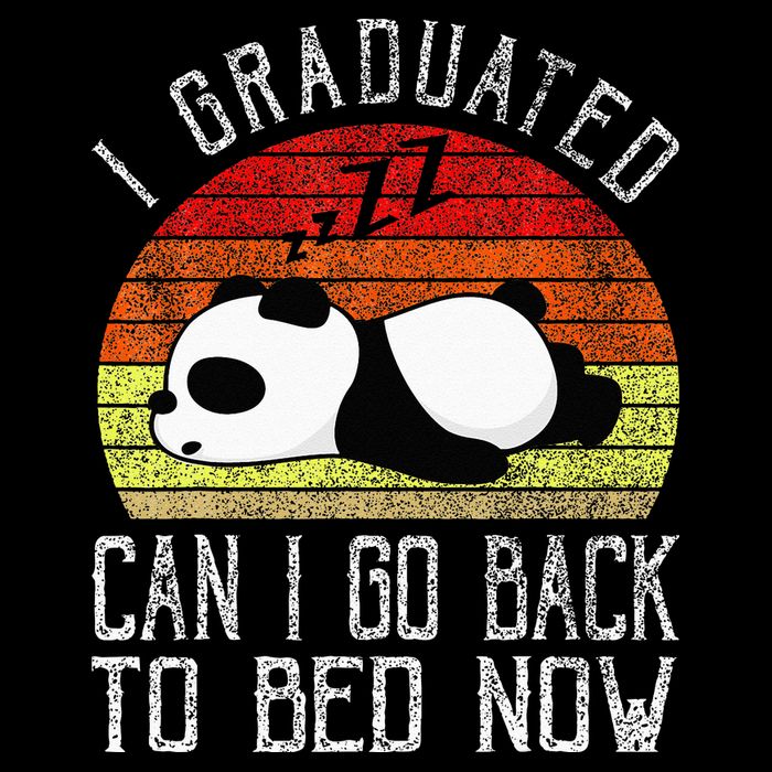 I Graduated Can I Go Back To Bed Now Cute Panda Sleeping Impact Tech Backpack