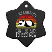 I Graduated Can I Go Back To Bed Now Cute Panda Sleeping Ceramic Star Ornament