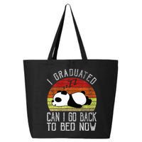 I Graduated Can I Go Back To Bed Now Cute Panda Sleeping 25L Jumbo Tote