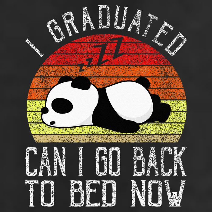 I Graduated Can I Go Back To Bed Now Cute Panda Sleeping 25L Jumbo Tote