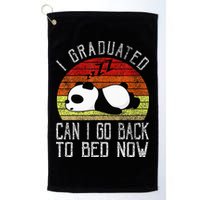 I Graduated Can I Go Back To Bed Now Cute Panda Sleeping Golf Towel