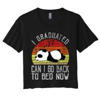 I Graduated Can I Go Back To Bed Now Cute Panda Sleeping Crop Top