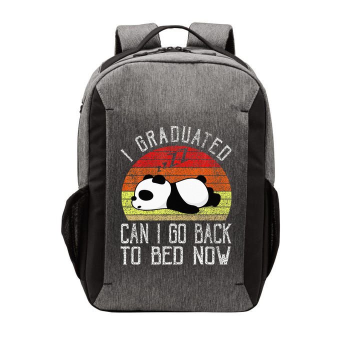 I Graduated Can I Go Back To Bed Now Cute Panda Sleeping Vector Backpack