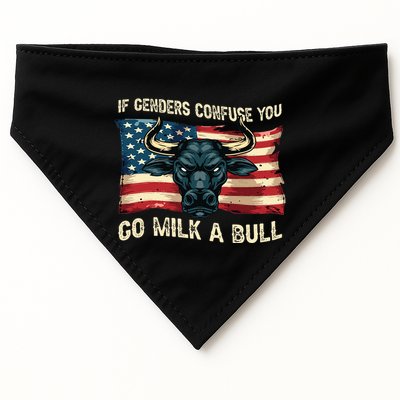 If Genders Confuse You Go Milk A Bull USA-Made Doggie Bandana