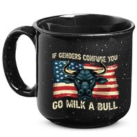 If Genders Confuse You Go Milk A Bull 15oz Campfire Ceramic Mug