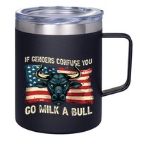 If Genders Confuse You Go Milk A Bull 12oz Stainless Steel Coffee Mug