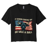 If Genders Confuse You Go Milk A Bull Crop Top