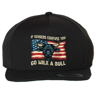 If Genders Confuse You Go Milk A Bull Wool Snapback Cap