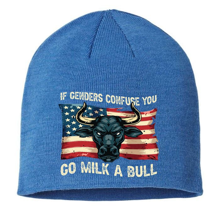 If Genders Confuse You Go Milk A Bull Sustainable Beanie