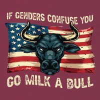 If Genders Confuse You Go Milk A Bull 16oz Travel Tumbler