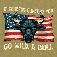 If Genders Confuse You Go Milk A Bull Garment-Dyed Women's Muscle Tee