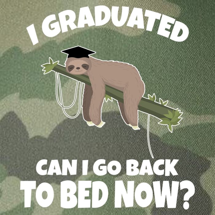 I Graduated Can I Go Back To Bed Now Sloth Legacy Tie Dye Trucker Hat