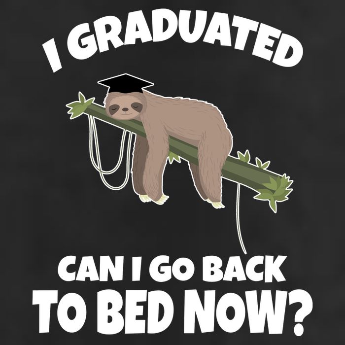 I Graduated Can I Go Back To Bed Now Sloth Cool Comfort Performance Bucket Hat