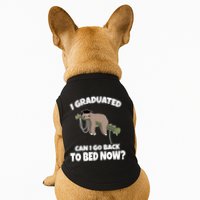 I Graduated Can I Go Back To Bed Now Sloth Doggie Tank