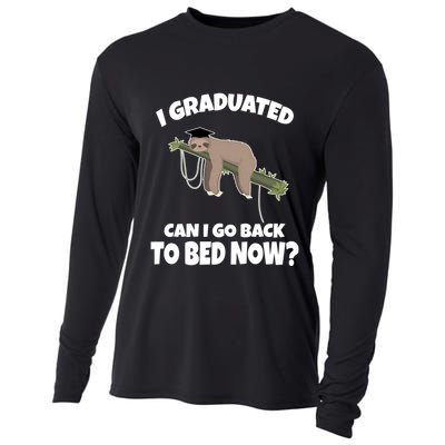 I Graduated Can I Go Back To Bed Now Sloth Cooling Performance Long Sleeve Crew
