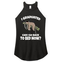 I Graduated Can I Go Back To Bed Now Sloth Women's Perfect Tri Rocker Tank