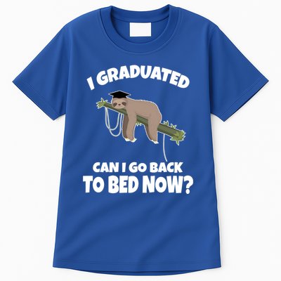 I Graduated Can I Go Back To Bed Now Sloth Tall T-Shirt